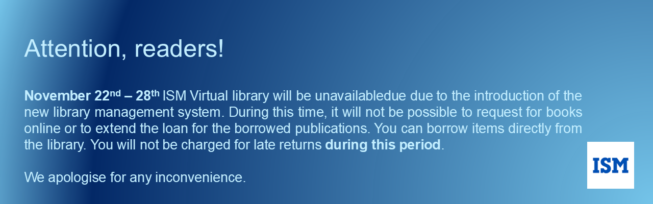 Information for the readers about the implementation of the new library system