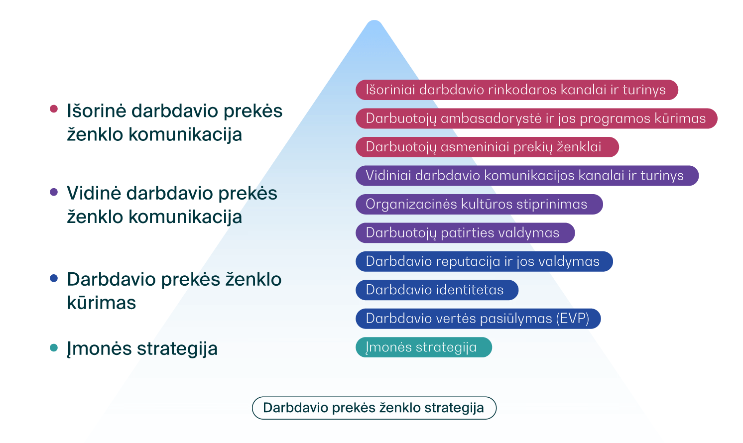 Darbdavio prekės ženklo akademijos programos struktūra