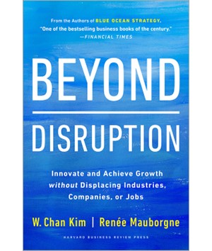 blue background book cover beyond disruption